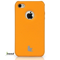 Накладка Jisoncase для iPhone 4/4S оранжевая JS-IP4S-005