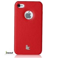 Накладка Jisoncase для iPhone 4/4S красная JS-IP4S-005