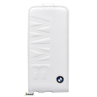 Чехол BMW для iPhone 5/5S Logo Signature Flip White BMFLP5LOW