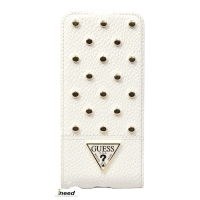Чехол GUESS для iPhone 5/5S Tessi Flip White GUFLP5STW